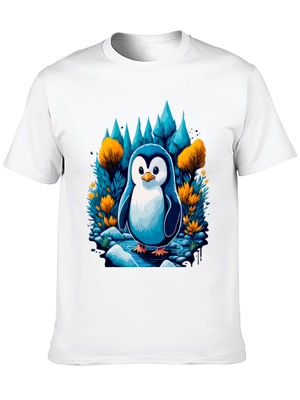Penguin in Forest T-Shirt