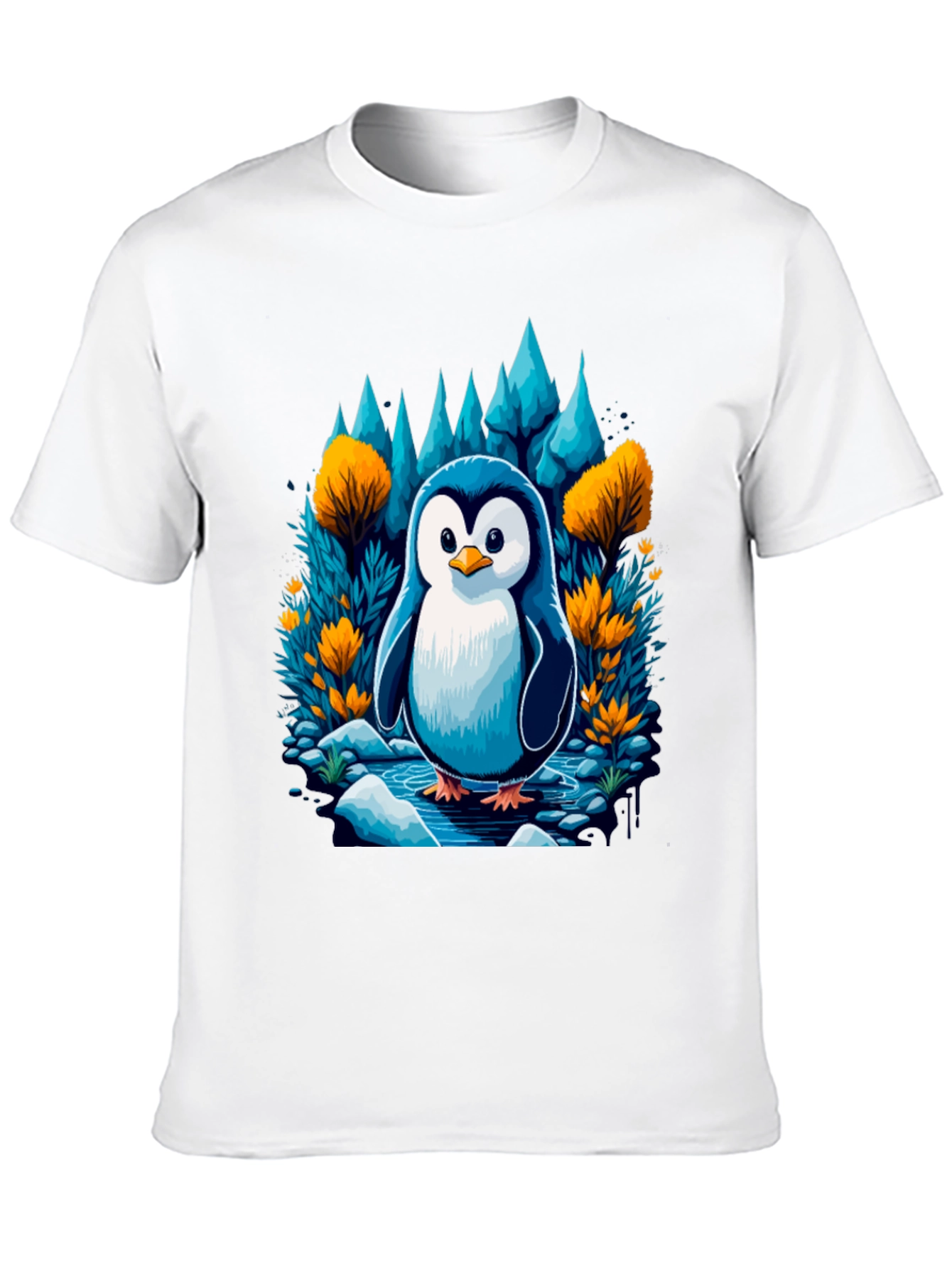 Penguin in Forest T-Shirt