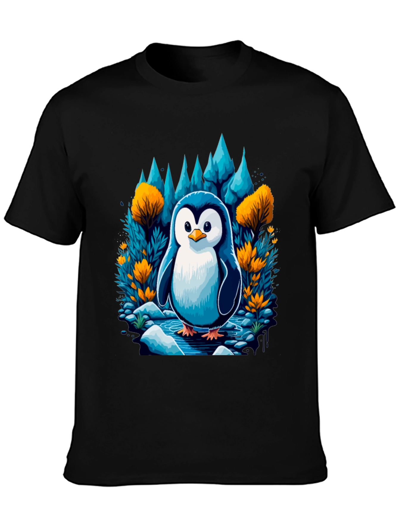 Penguin in Forest T-Shirt