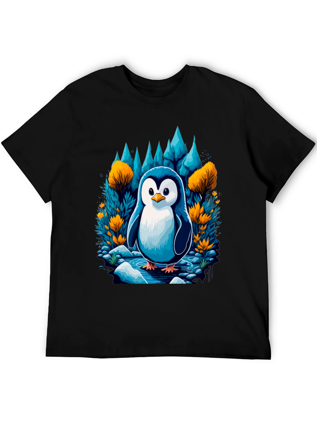 Penguin in Forest T-Shirt