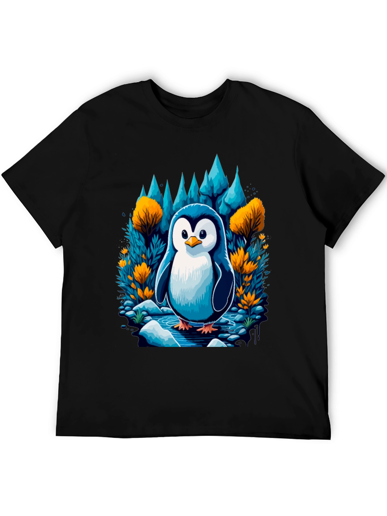 Penguin in Forest T-Shirt