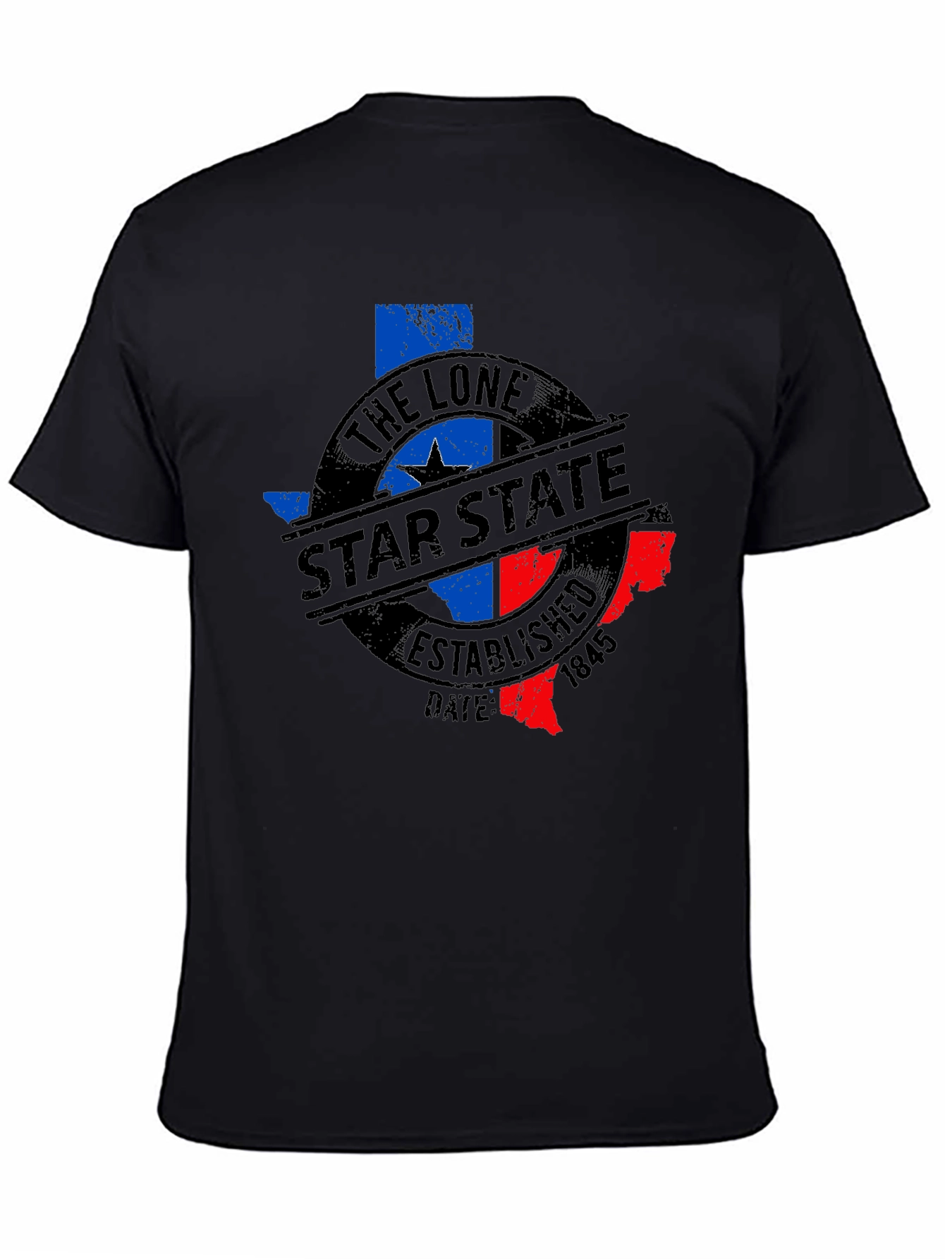 The Lone Star State Texas T-Shirt - Black
