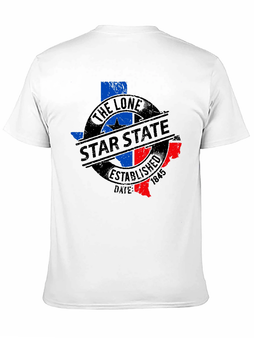 The Lone Star State Texas T-Shirt - Black