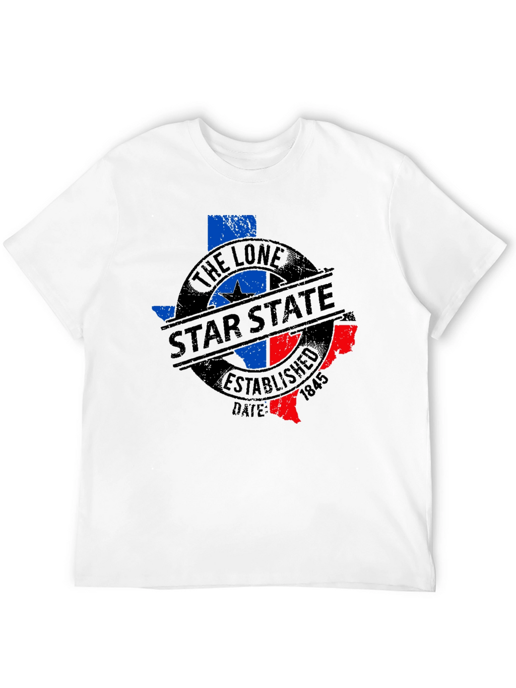 The Lone Star State Texas T-Shirt - Black