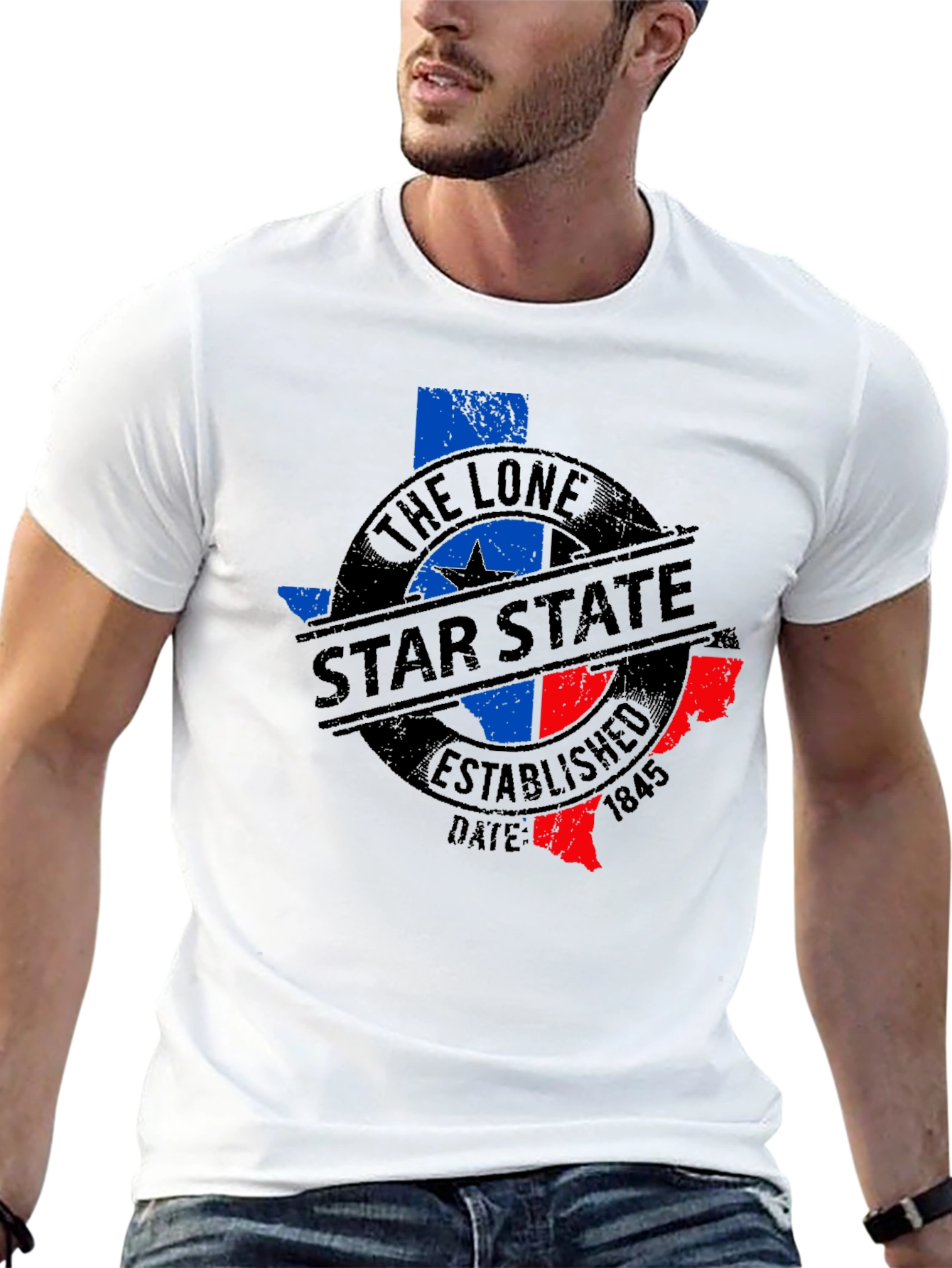 The Lone Star State Texas T-Shirt - Black
