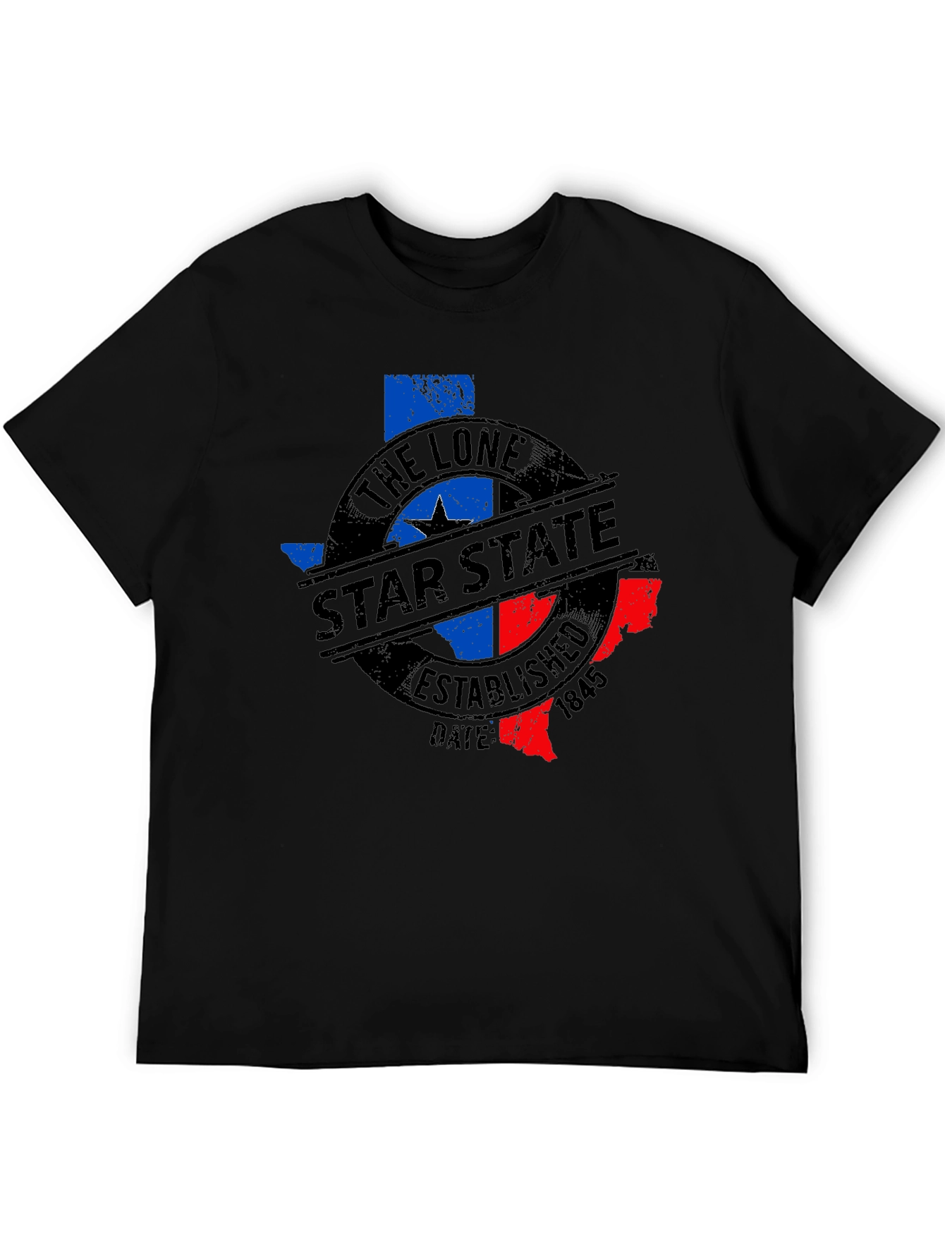 The Lone Star State Texas T-Shirt - Black