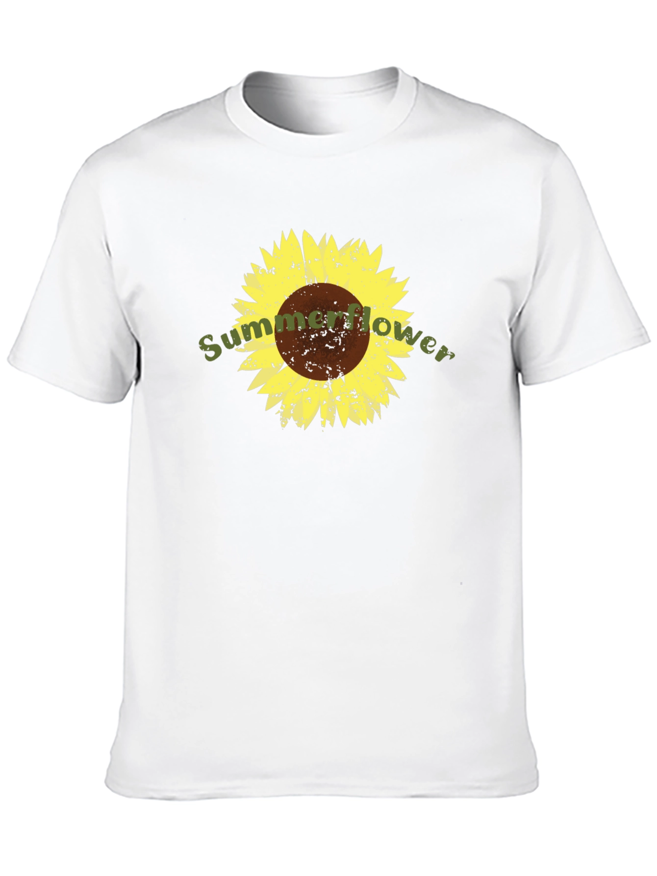 Sunflower Graphic Tee - Soft Black Cotton T-Shirt