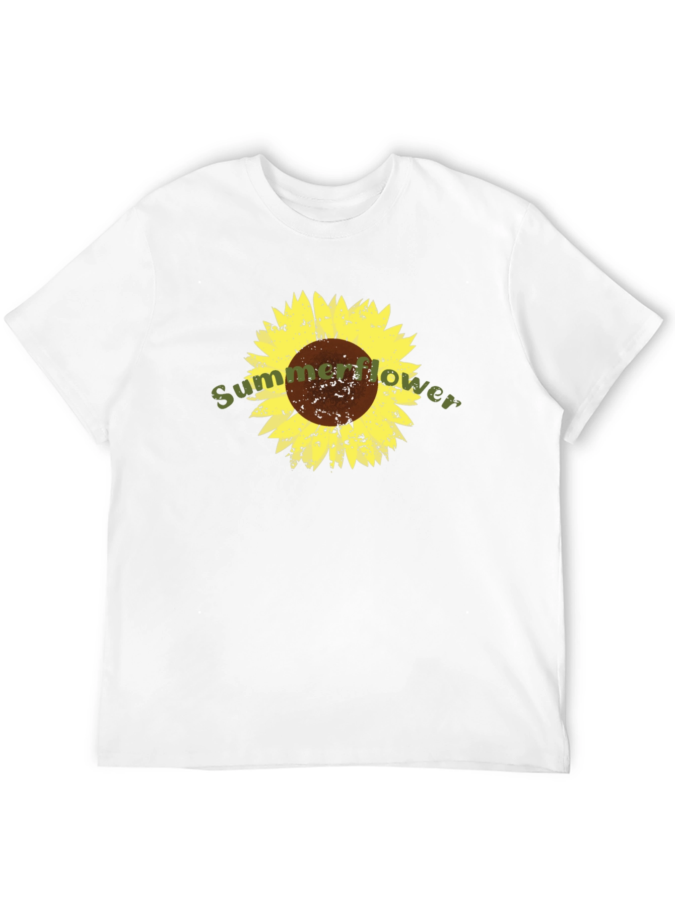 Sunflower Graphic Tee - Soft Black Cotton T-Shirt
