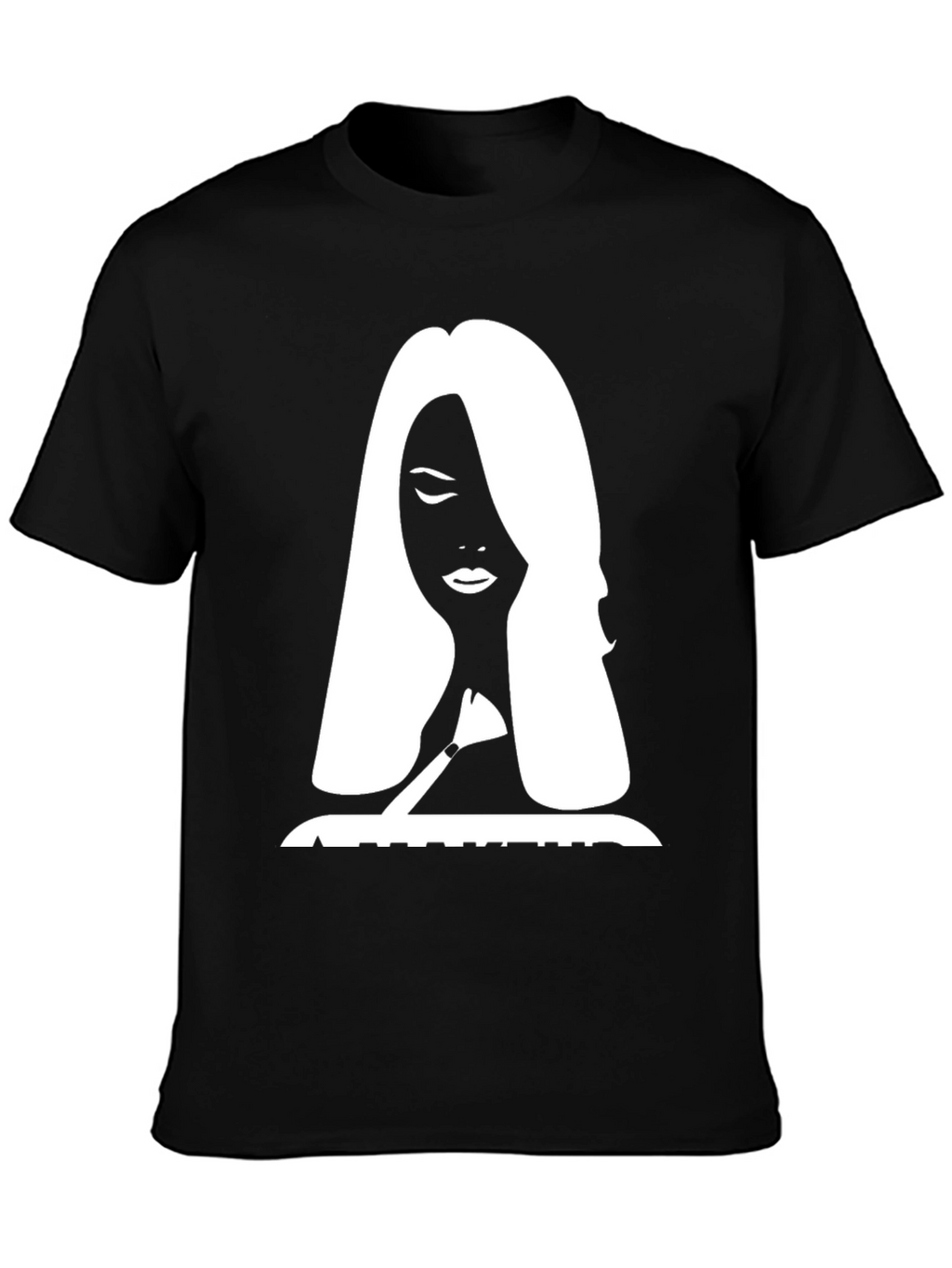Silhouette Graphic Print Tee - Stylish Black T-Shirt