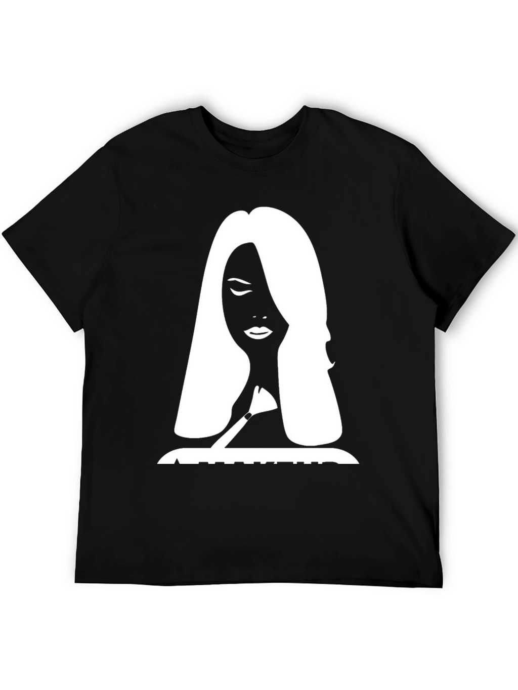 Silhouette Graphic Print Tee - Stylish Black T-Shirt