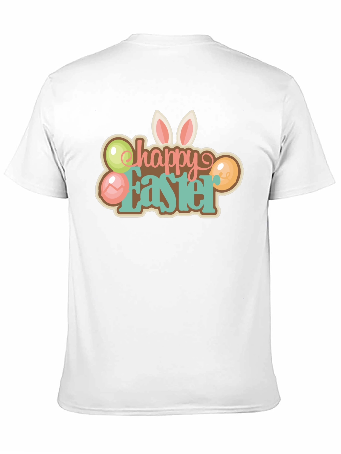Happy Easter T-Shirt Black Holiday Graphic Tee