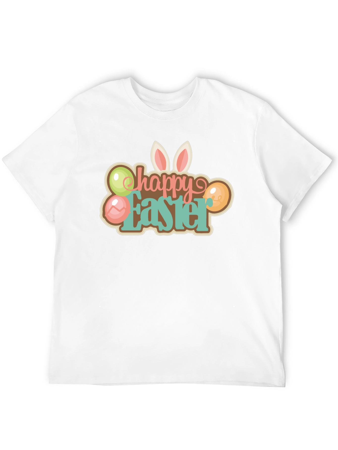Happy Easter T-Shirt Black Holiday Graphic Tee