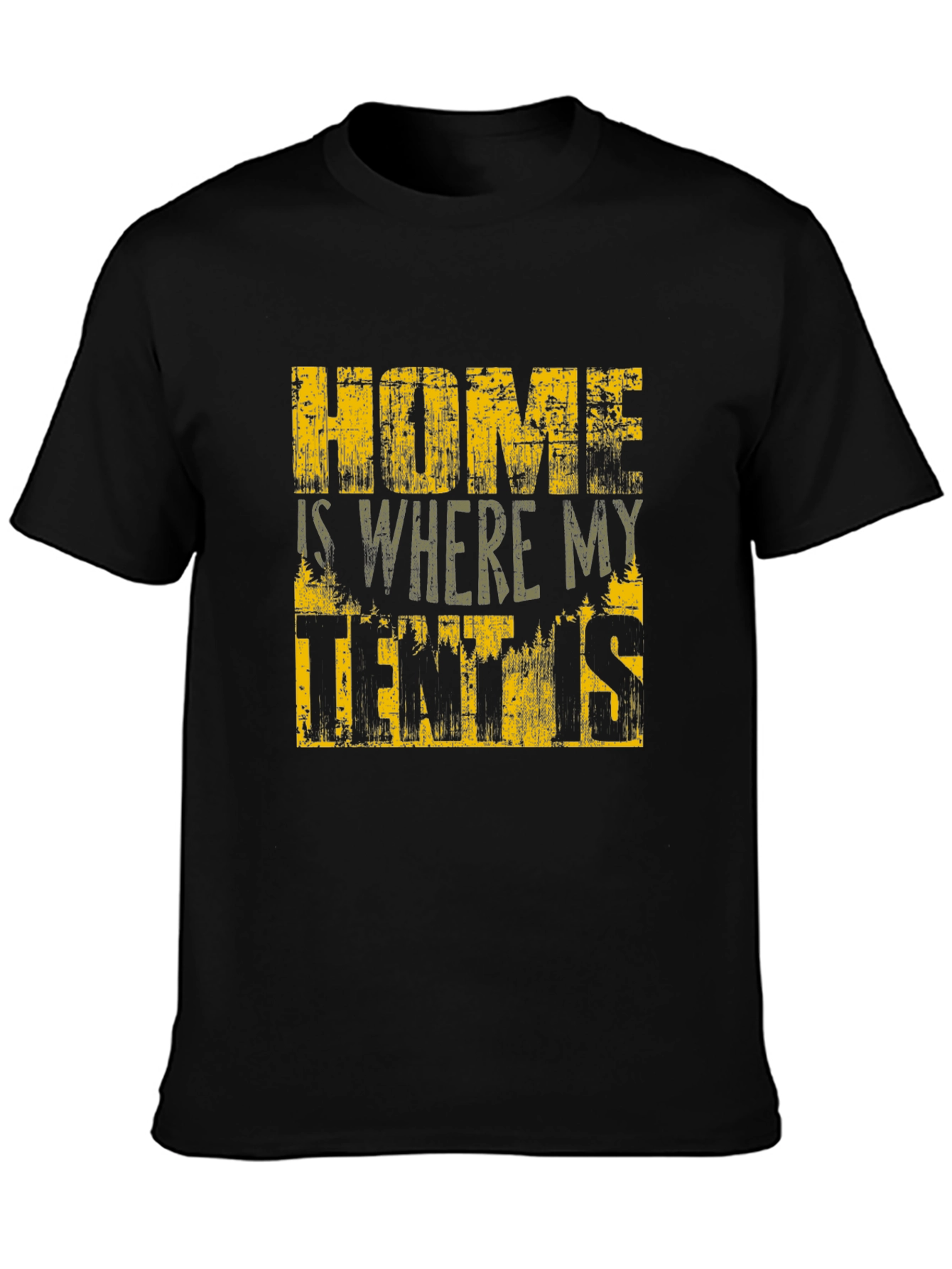 Home is Where My Tent Is T-Shirt - Camping Adventure Tee