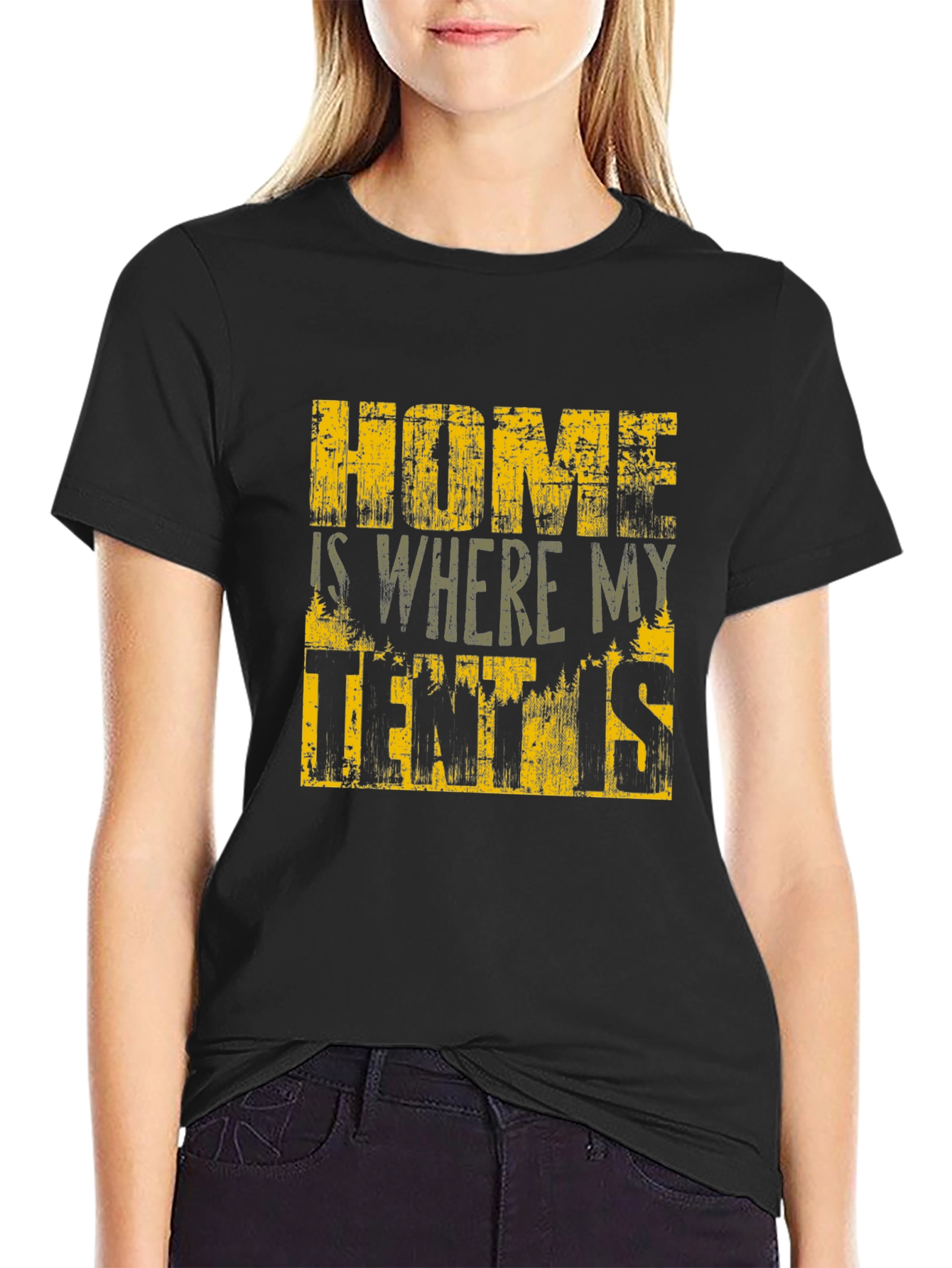 Home is Where My Tent Is T-Shirt - Camping Adventure Tee