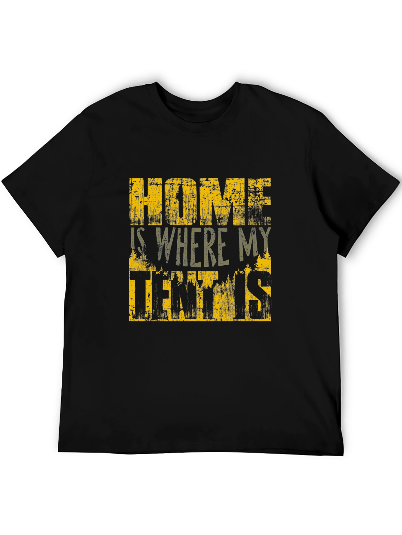 Home is Where My Tent Is T-Shirt - Camping Adventure Tee