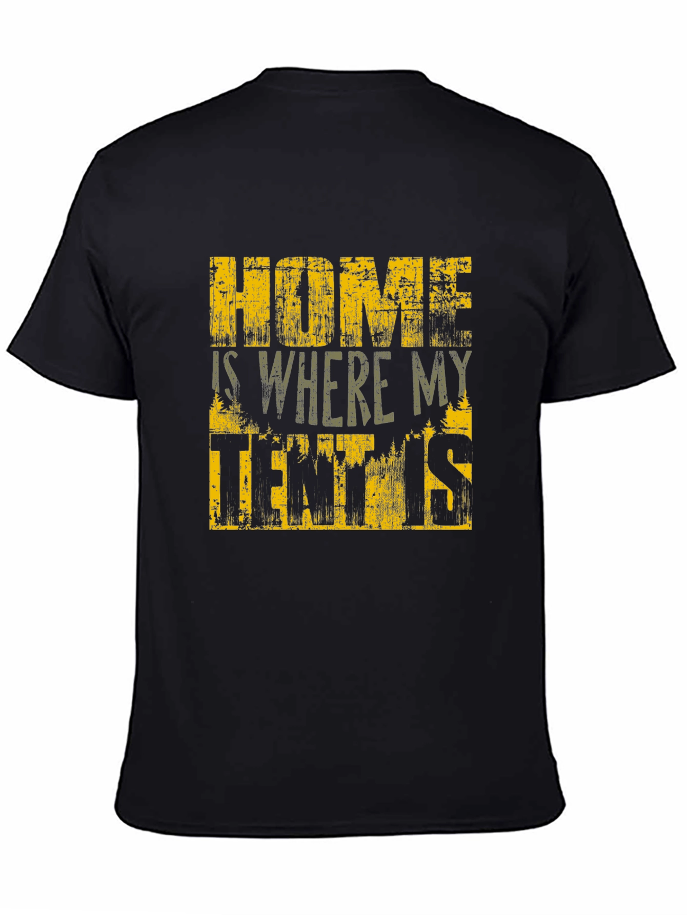 Home is Where My Tent Is T-Shirt - Camping Adventure Tee
