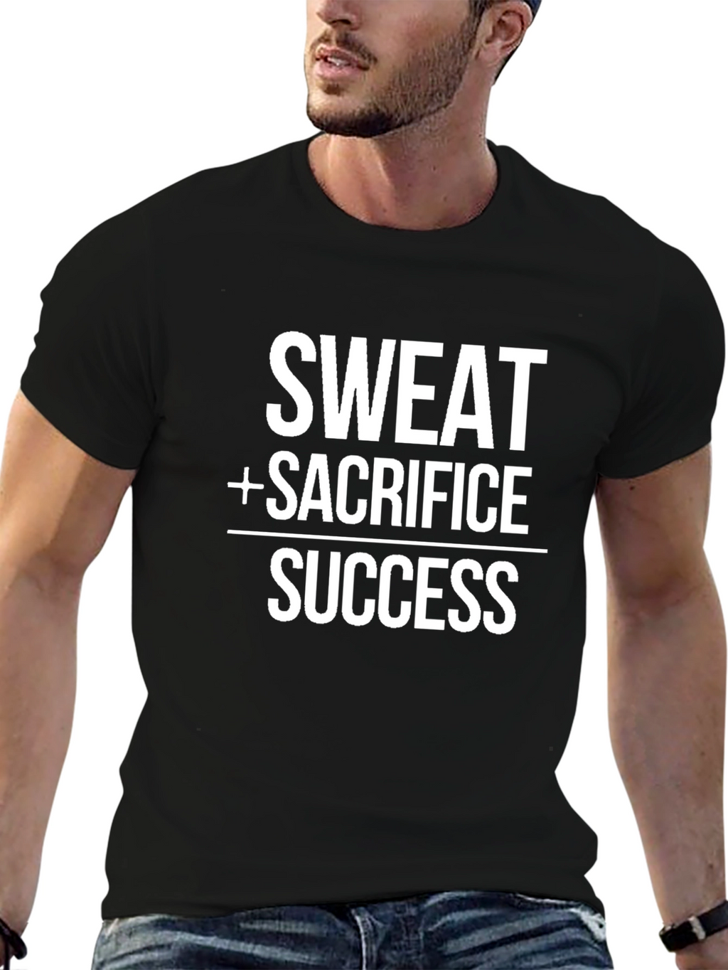 Sweat + Sacrifice = Success Black T-Shirt
