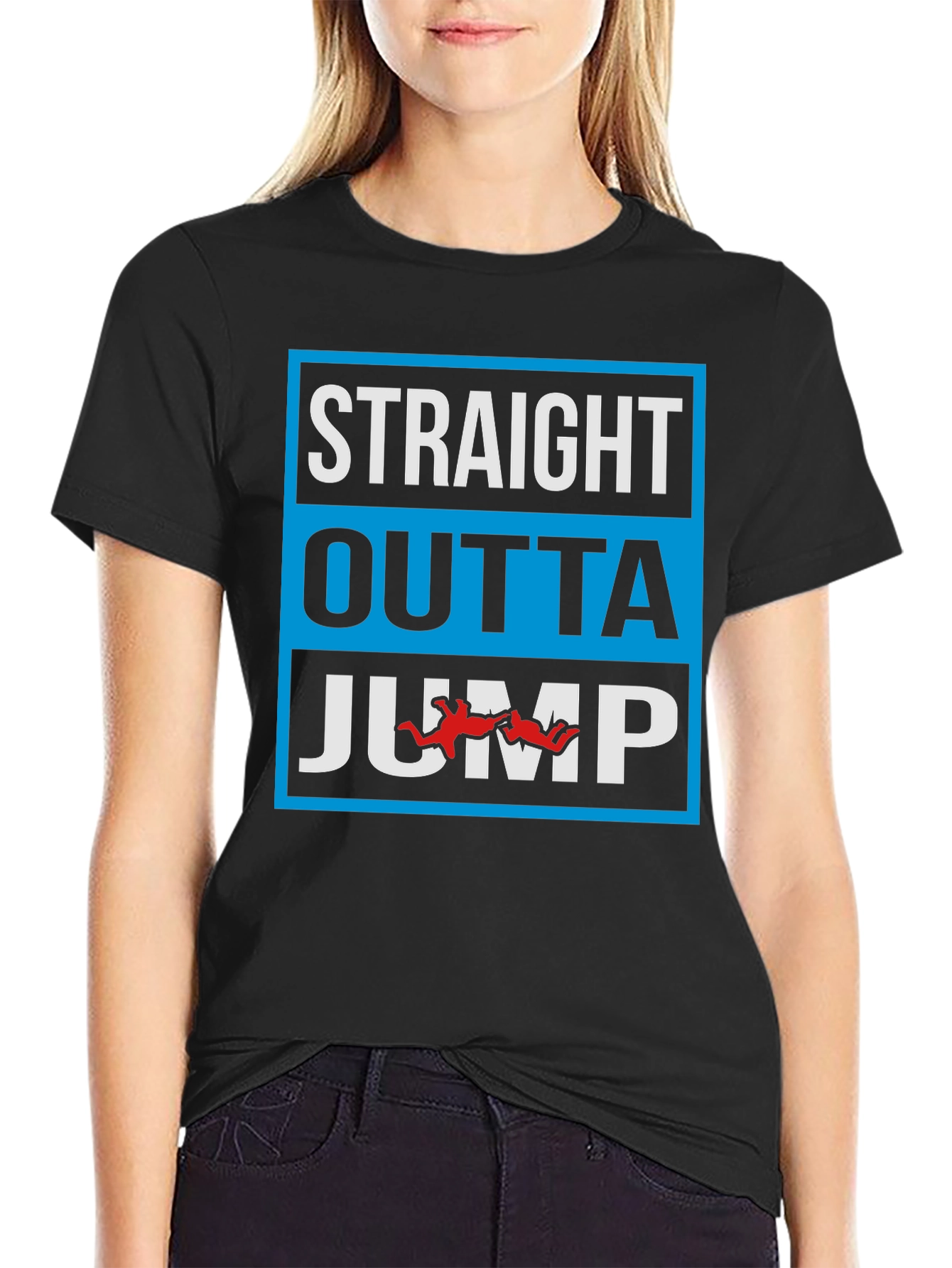 Straight Outta Jump Black T-Shirt