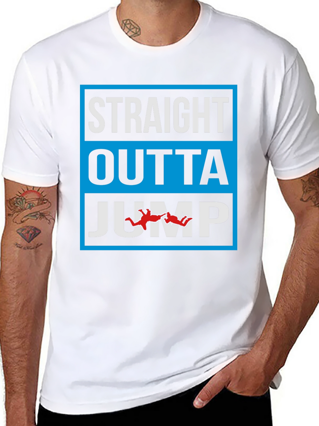 Straight Outta Jump Black T-Shirt