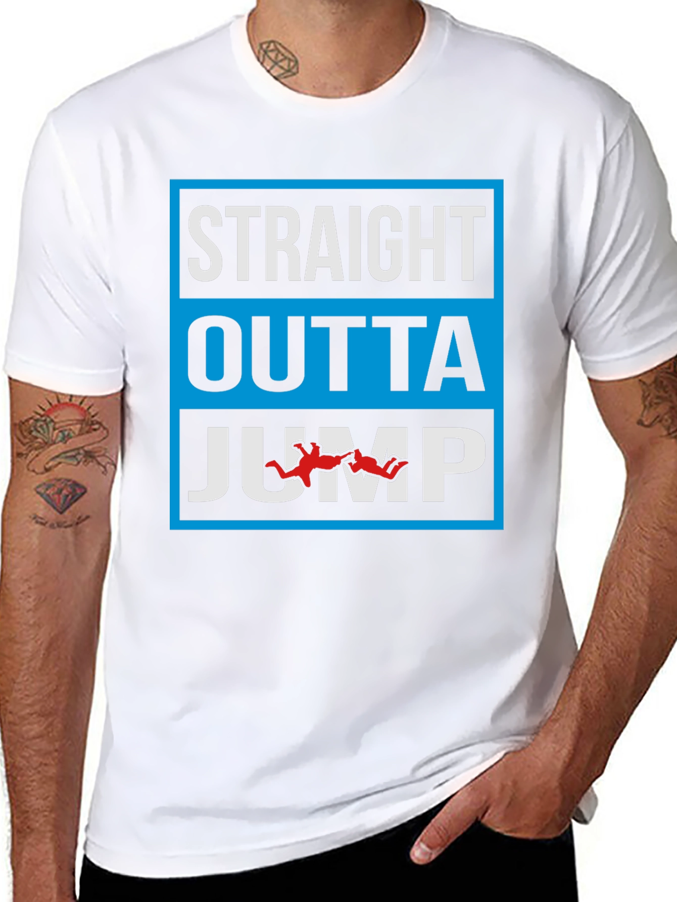 Straight Outta Jump Black T-Shirt