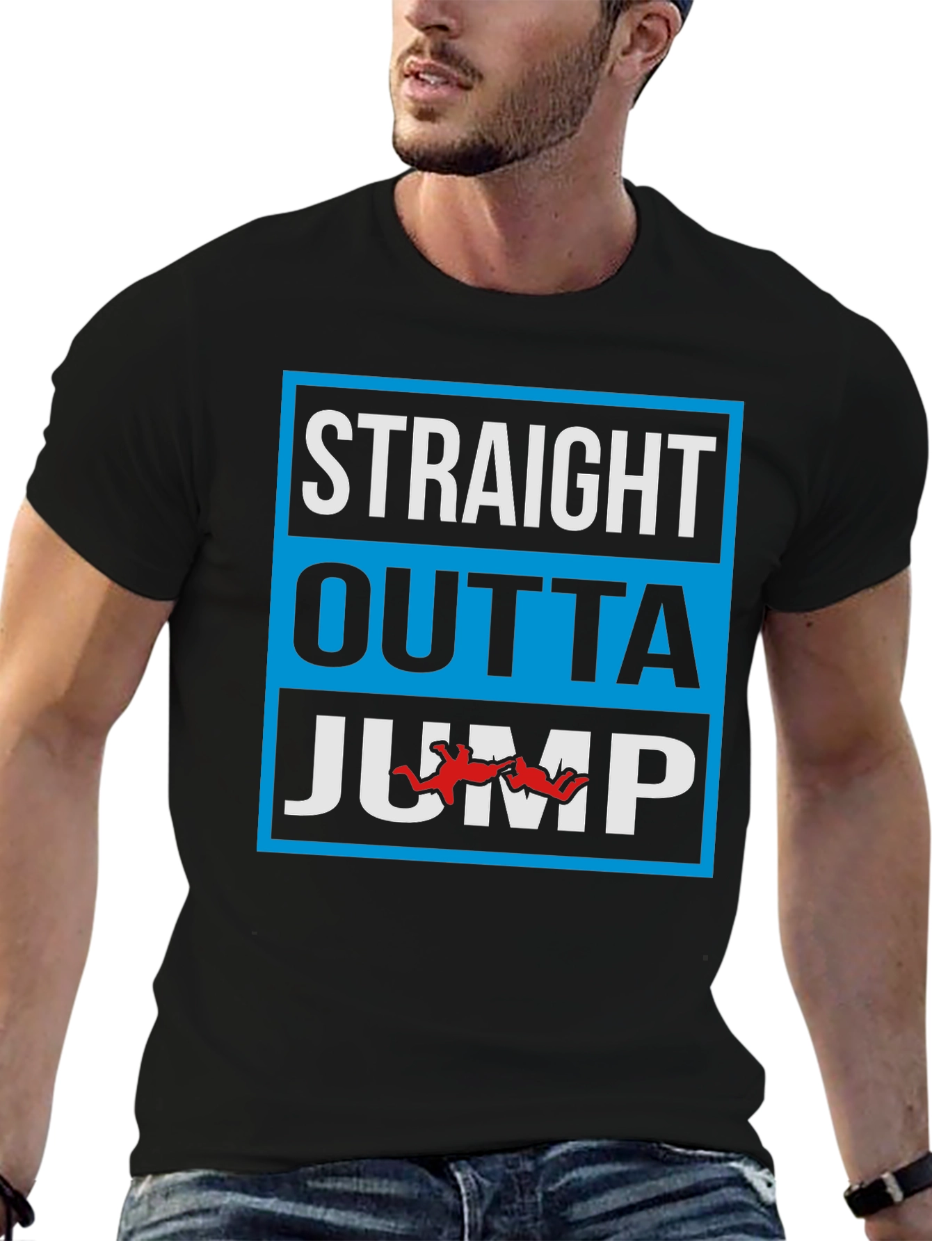 Straight Outta Jump Black T-Shirt