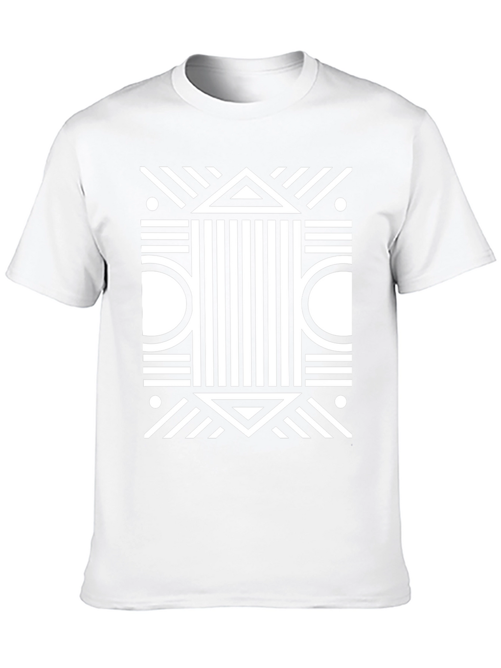 Abstract Geometric Black T-Shirt