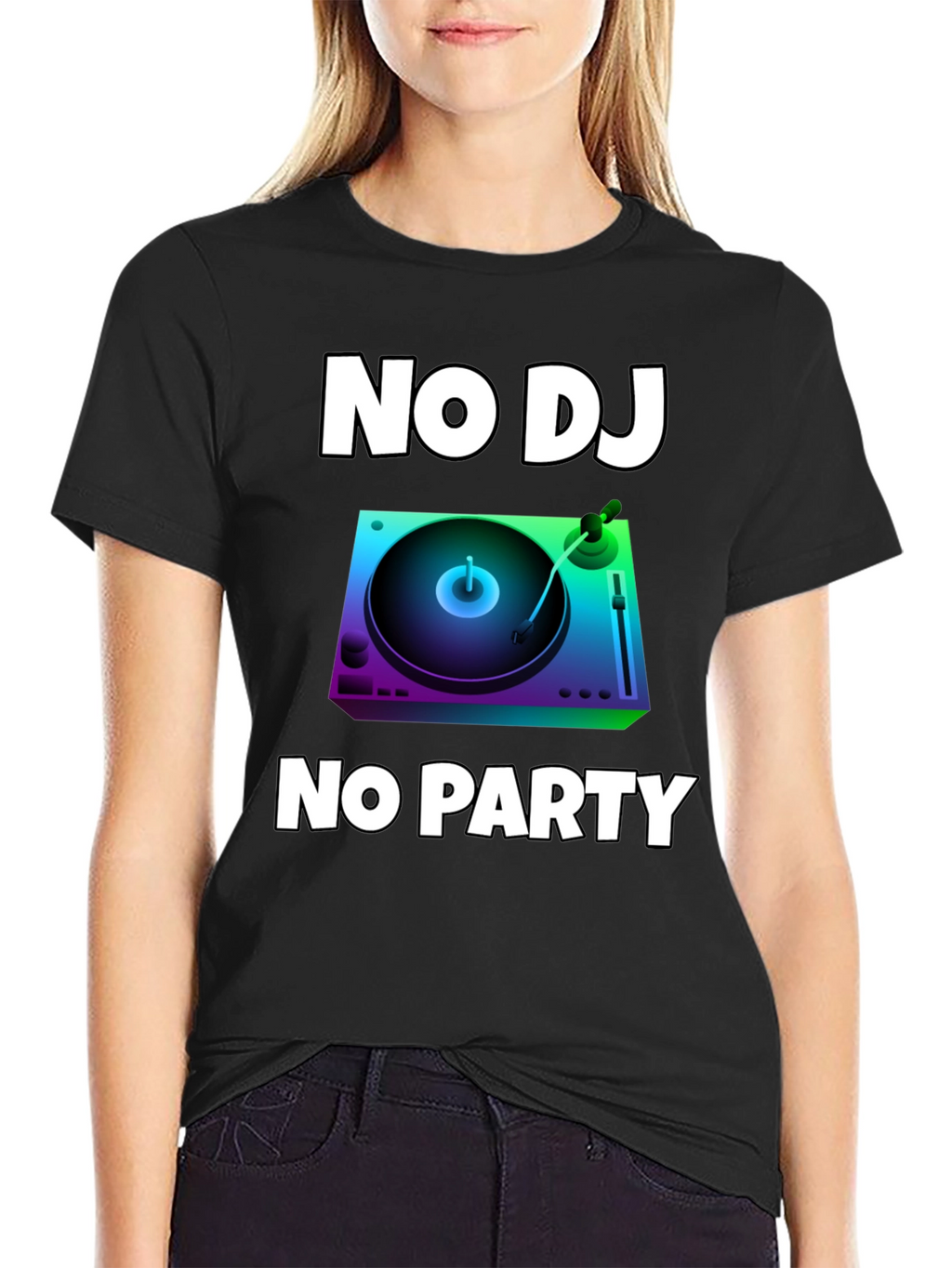 No DJ No Party Graphic T-Shirt
