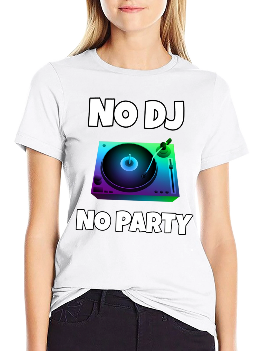 No DJ No Party Graphic T-Shirt