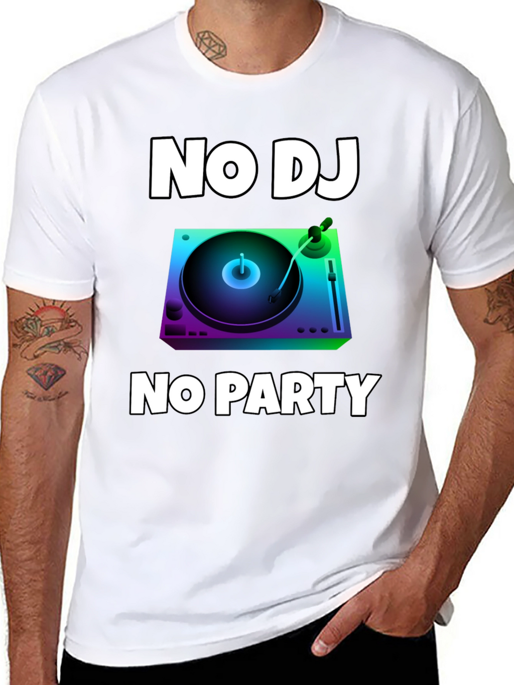 No DJ No Party Graphic T-Shirt