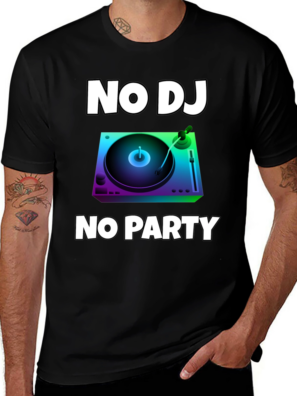 No DJ No Party Graphic T-Shirt