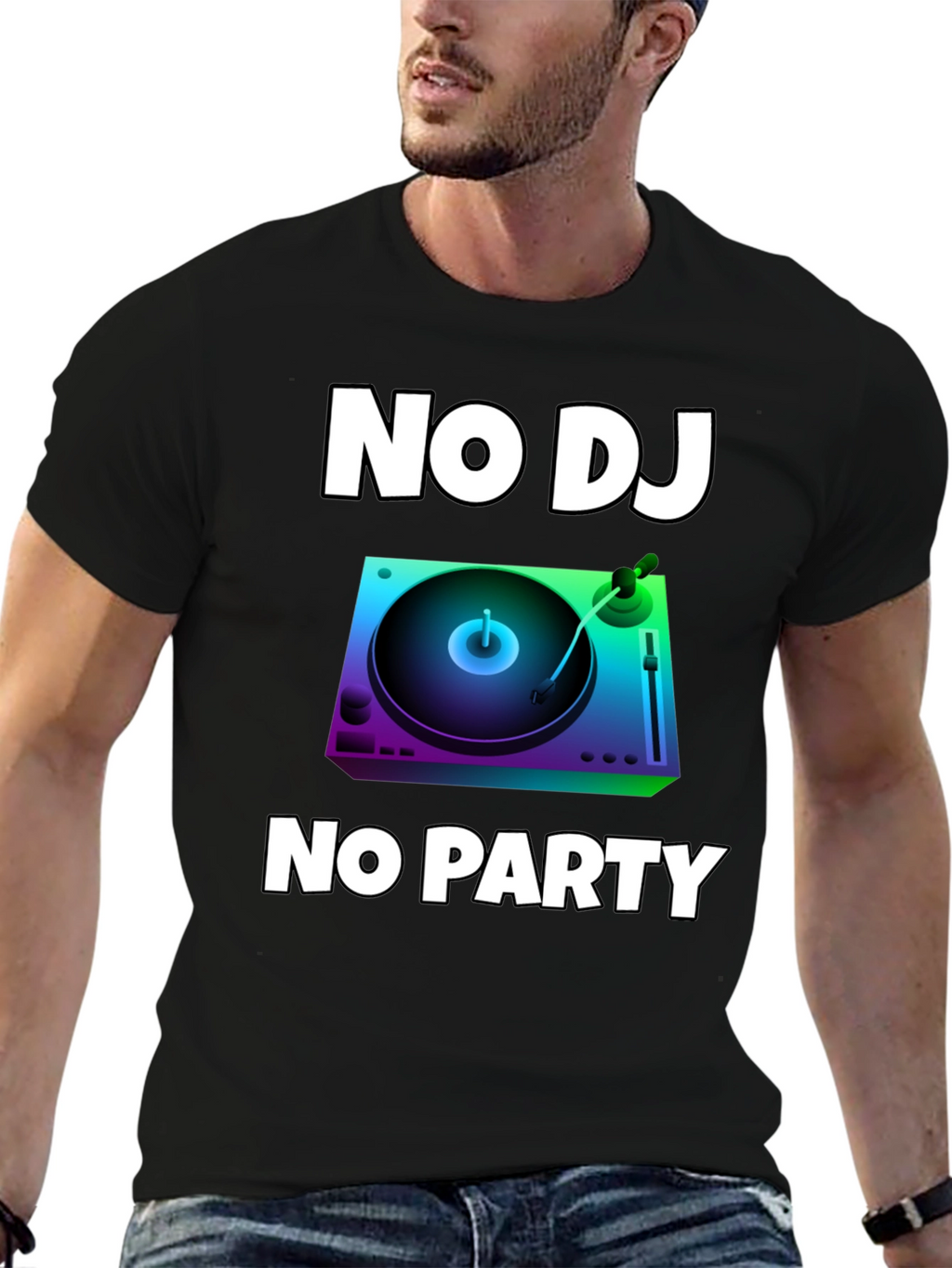 No DJ No Party Graphic T-Shirt
