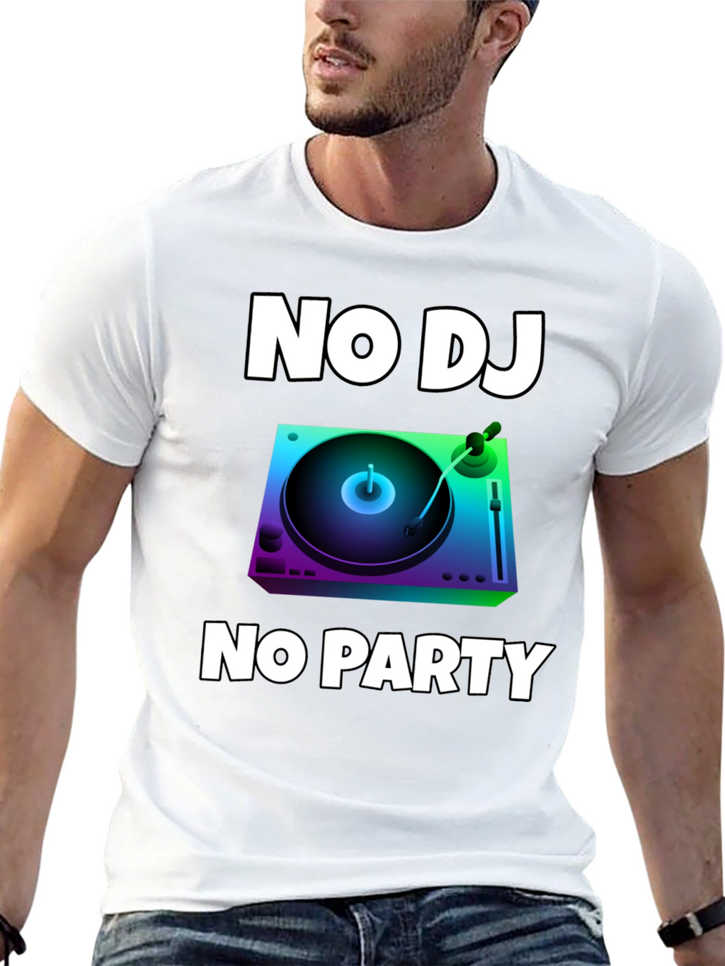 No DJ No Party Graphic T-Shirt