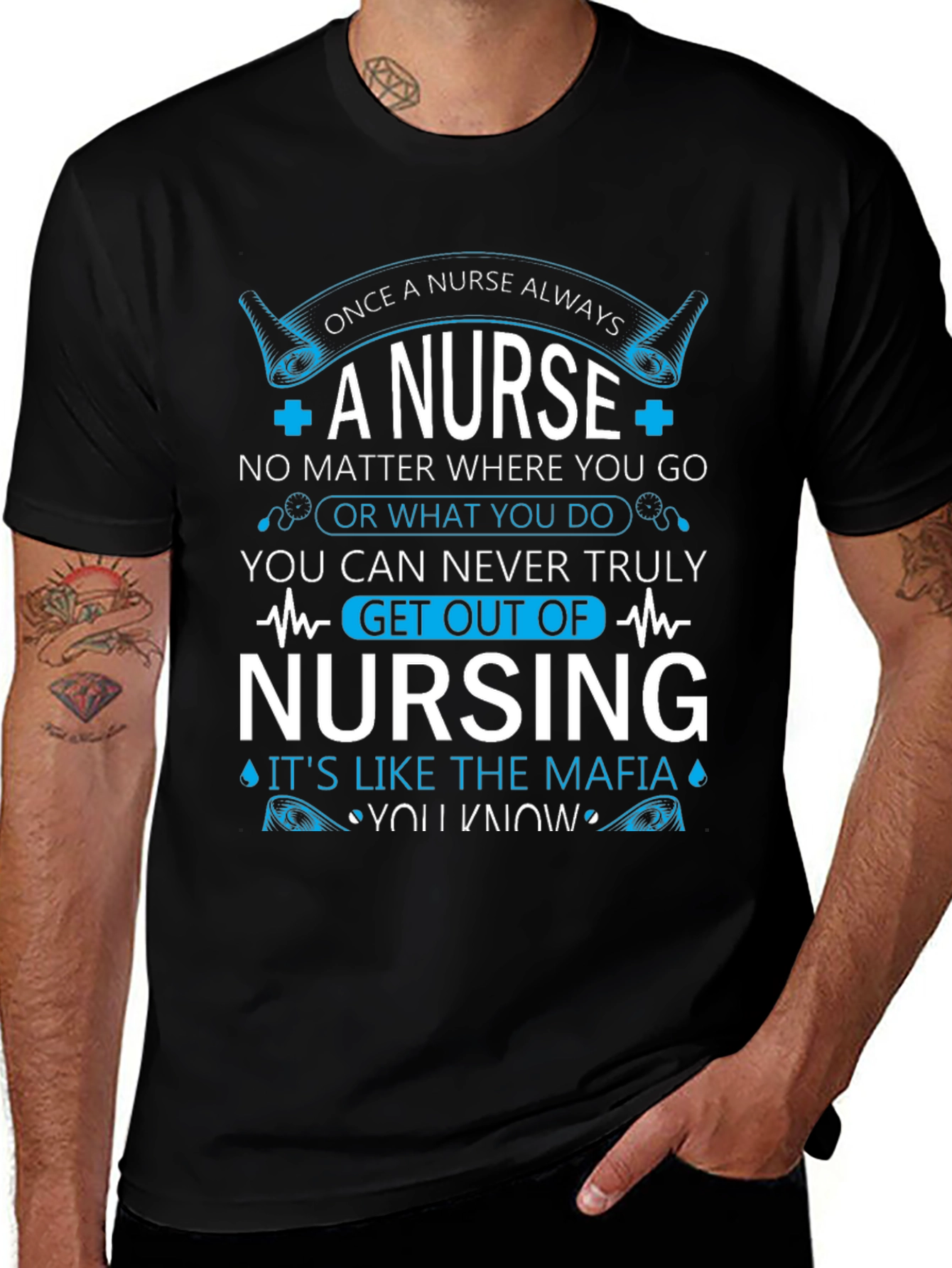 Once A Nurse Always T-Shirt - Nursing Mafia