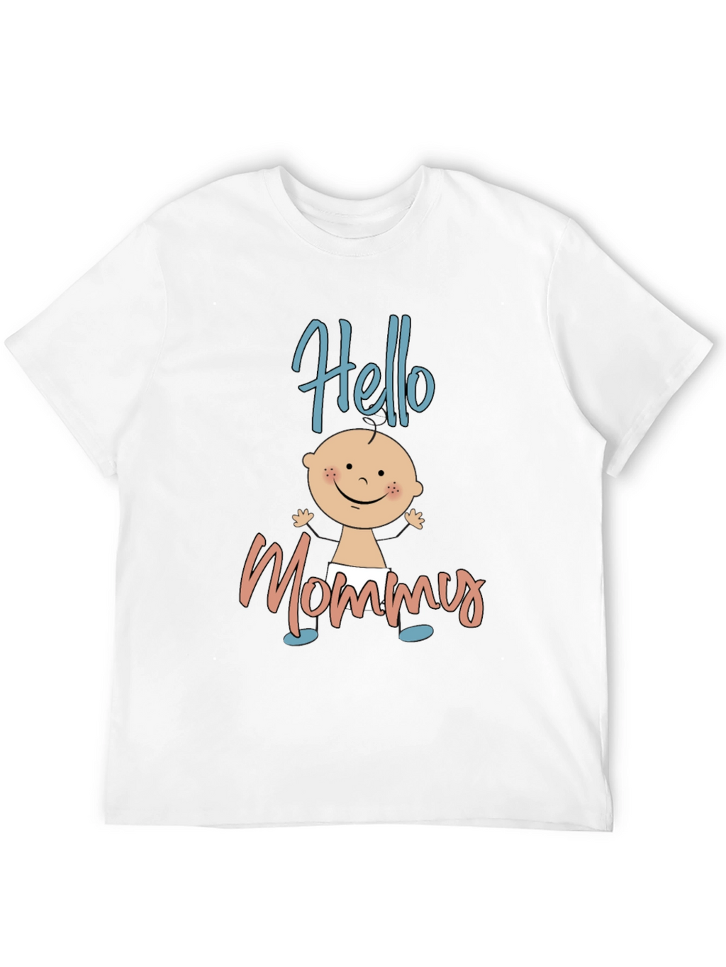 Hello Mommy Black T-Shirt