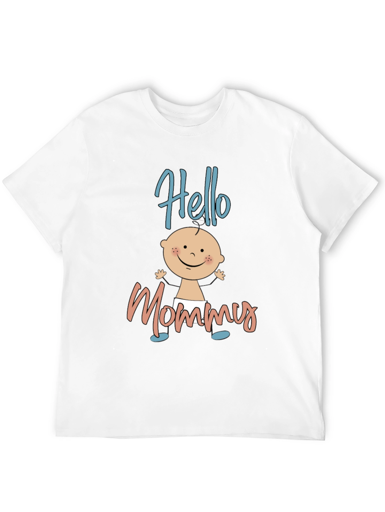 Hello Mommy Black T-Shirt