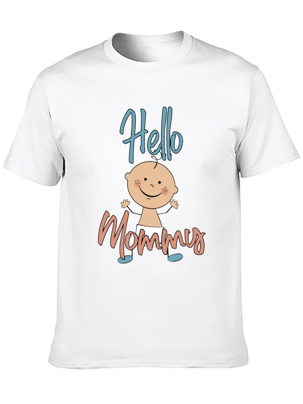 Hello Mommy Black T-Shirt