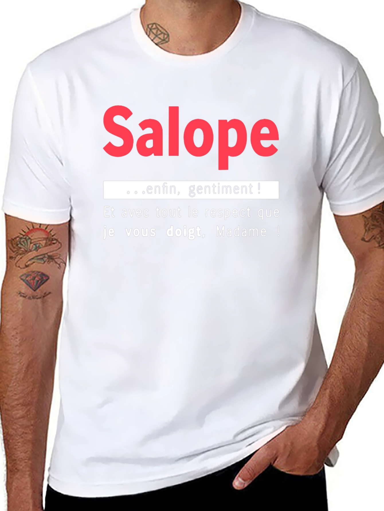 Salope Slogan Graphic Tee