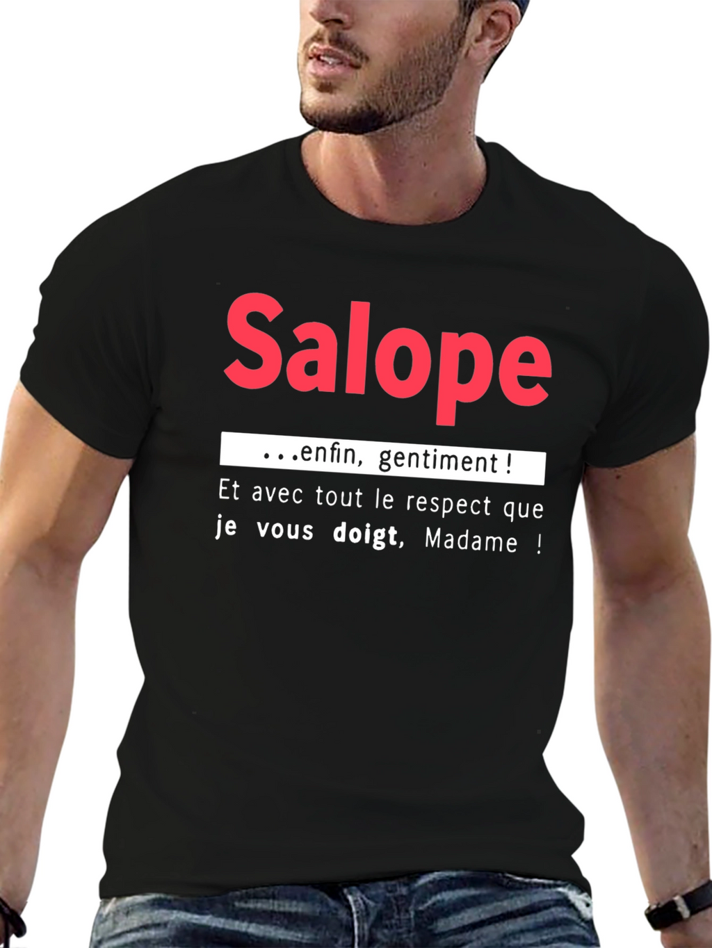 Salope Slogan Graphic Tee