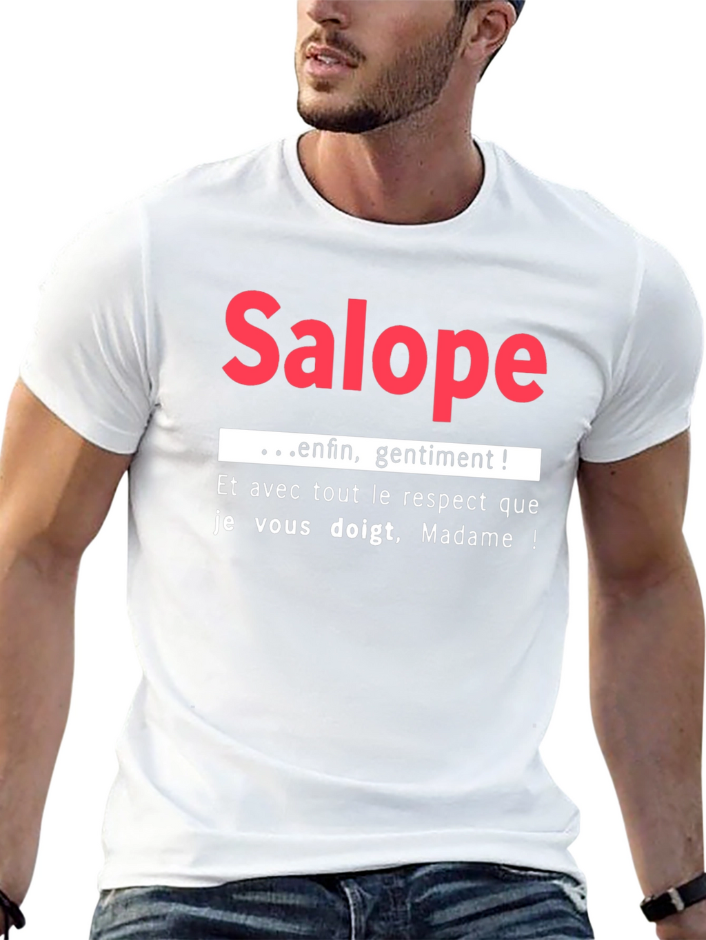 Salope Slogan Graphic Tee