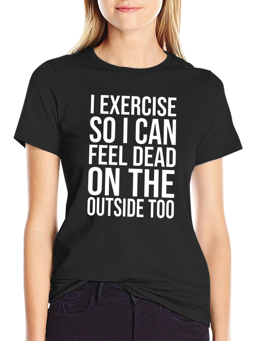 Exercise Funny Black T-Shirt