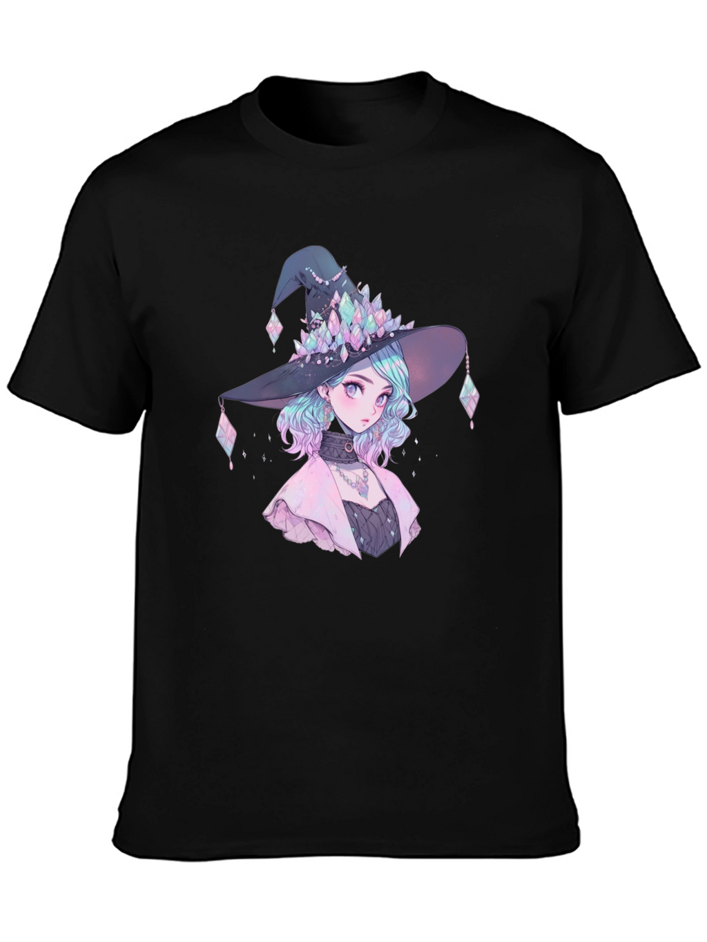 Anime Witch Graphic Tee - Stylish Unisex T-Shirt