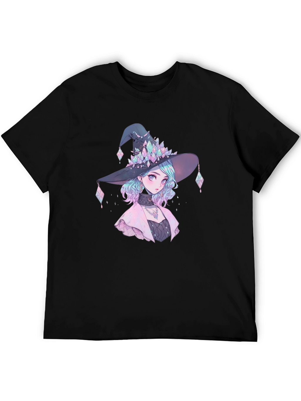 Anime Witch Graphic Tee - Stylish Unisex T-Shirt