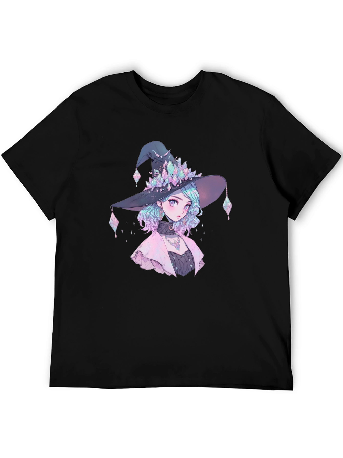 Anime Witch Graphic Tee - Stylish Unisex T-Shirt
