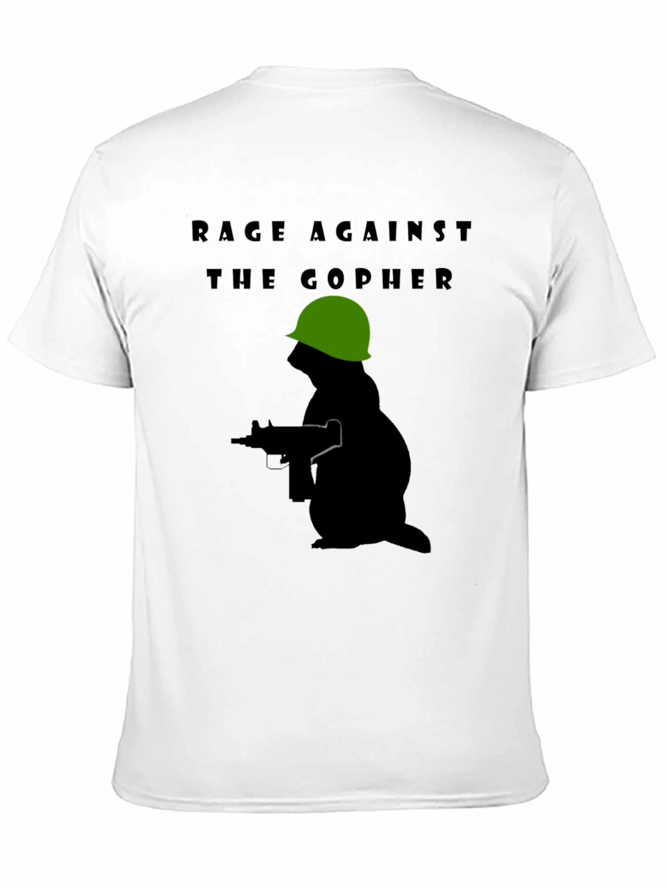 Rage Against The Gopher T-Shirt - Military Design