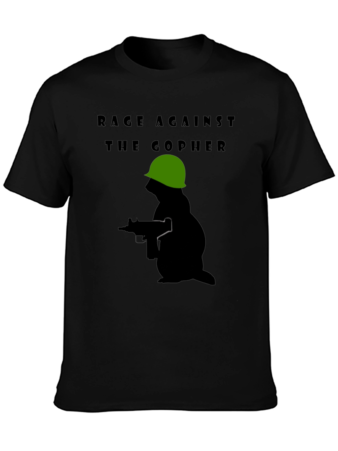 Rage Against The Gopher T-Shirt - Military Design
