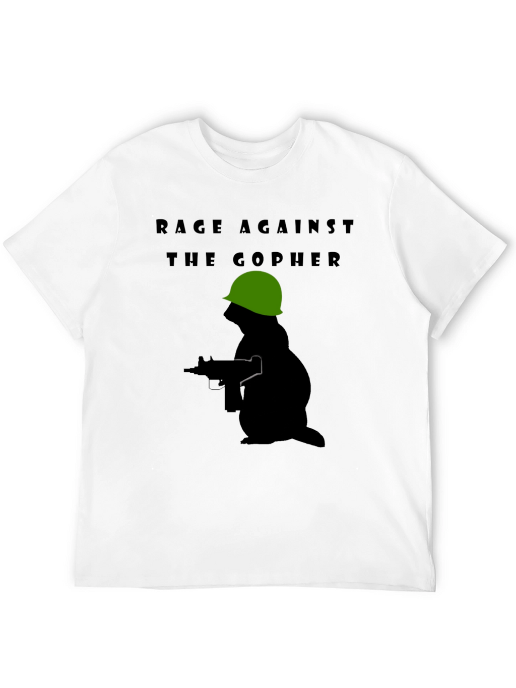 Rage Against The Gopher T-Shirt - Military Design
