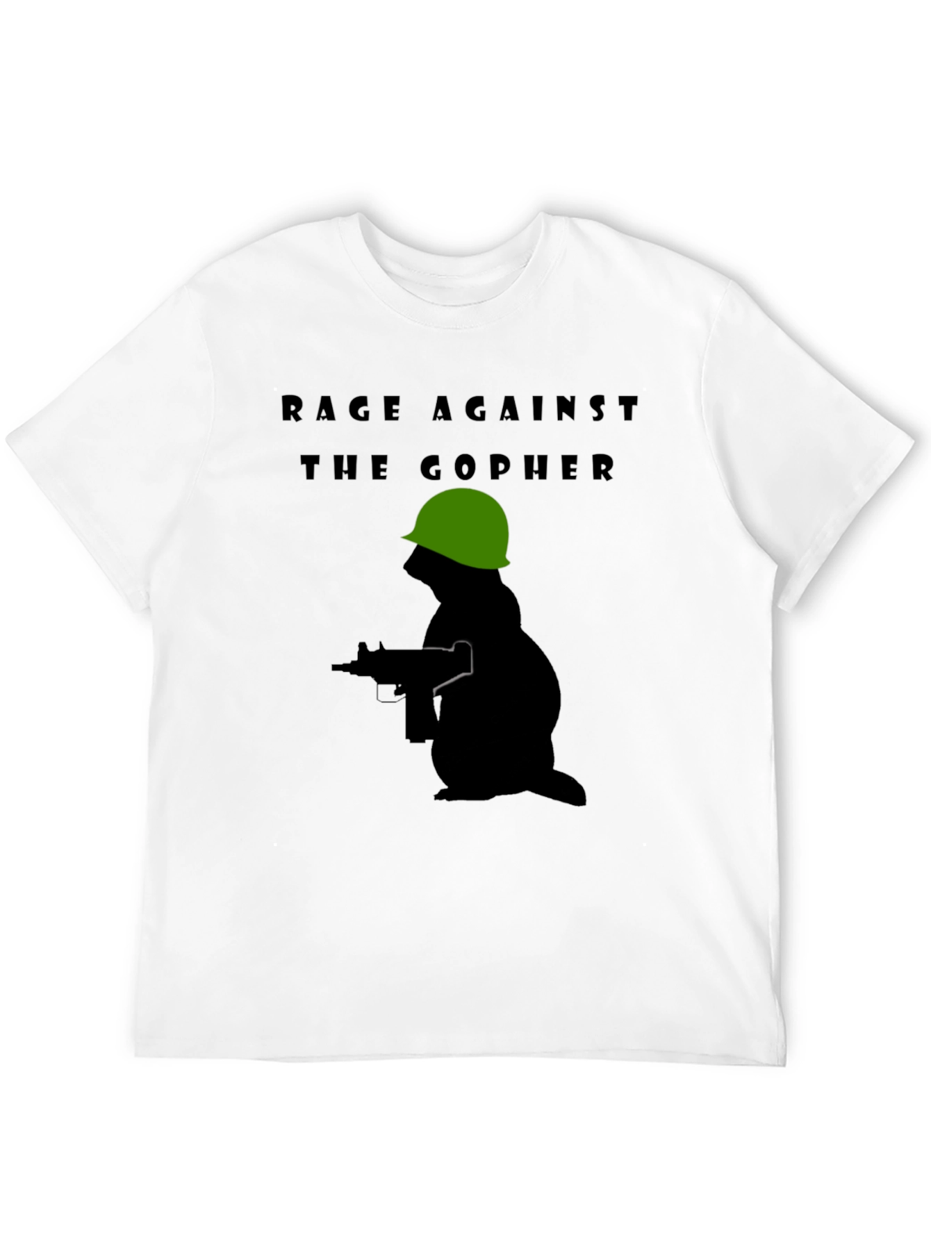 Rage Against The Gopher T-Shirt - Military Design