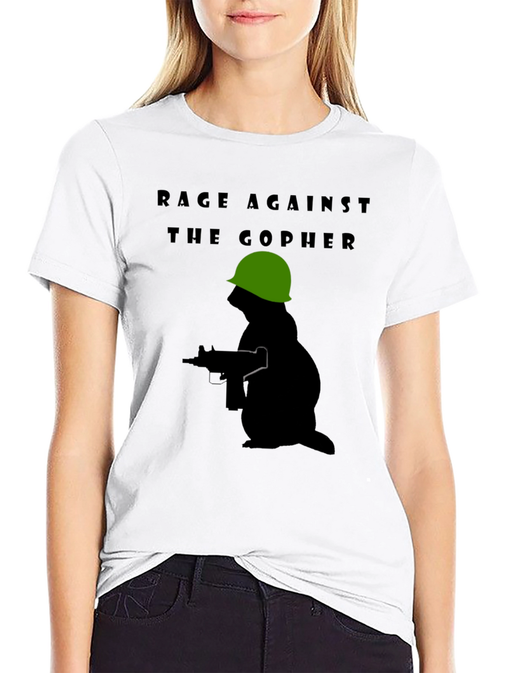 Rage Against The Gopher T-Shirt - Military Design