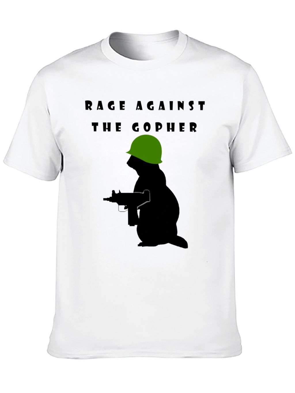 Rage Against The Gopher T-Shirt - Military Design