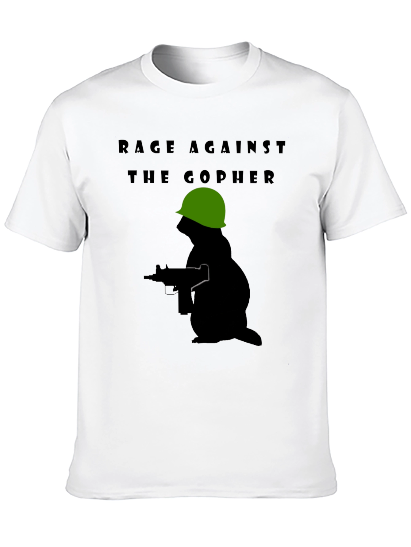 Rage Against The Gopher T-Shirt - Military Design